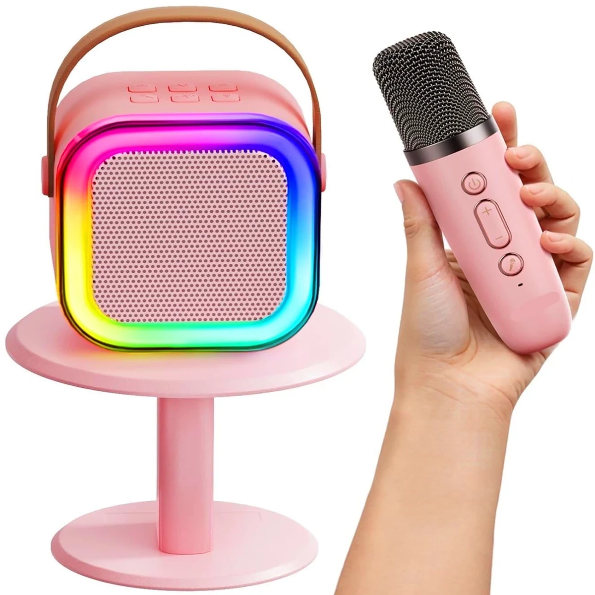 Portable Karaoke Speaker With Wireless Microphone