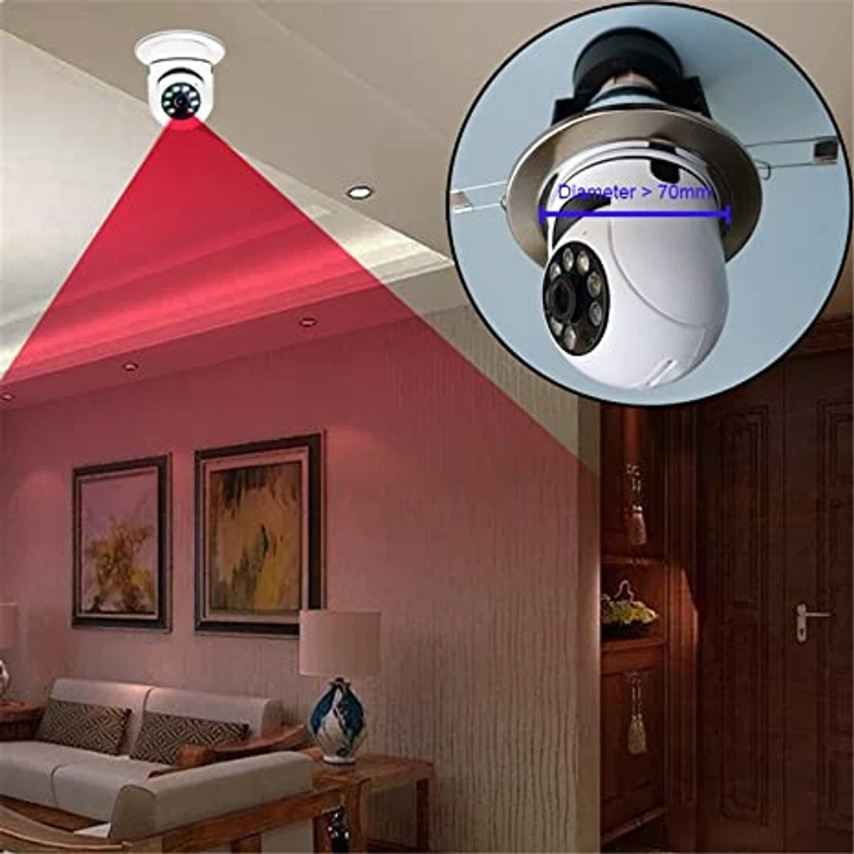 IP Bulb System 360° Moving Wi-Fi Camera - Image 4