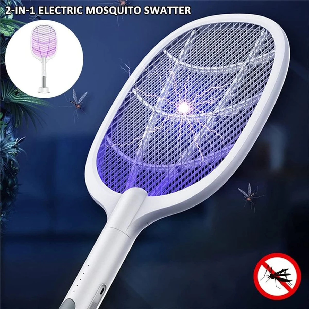 Electric Mosquito Killer Swatter USB Rechargeable - Image 3