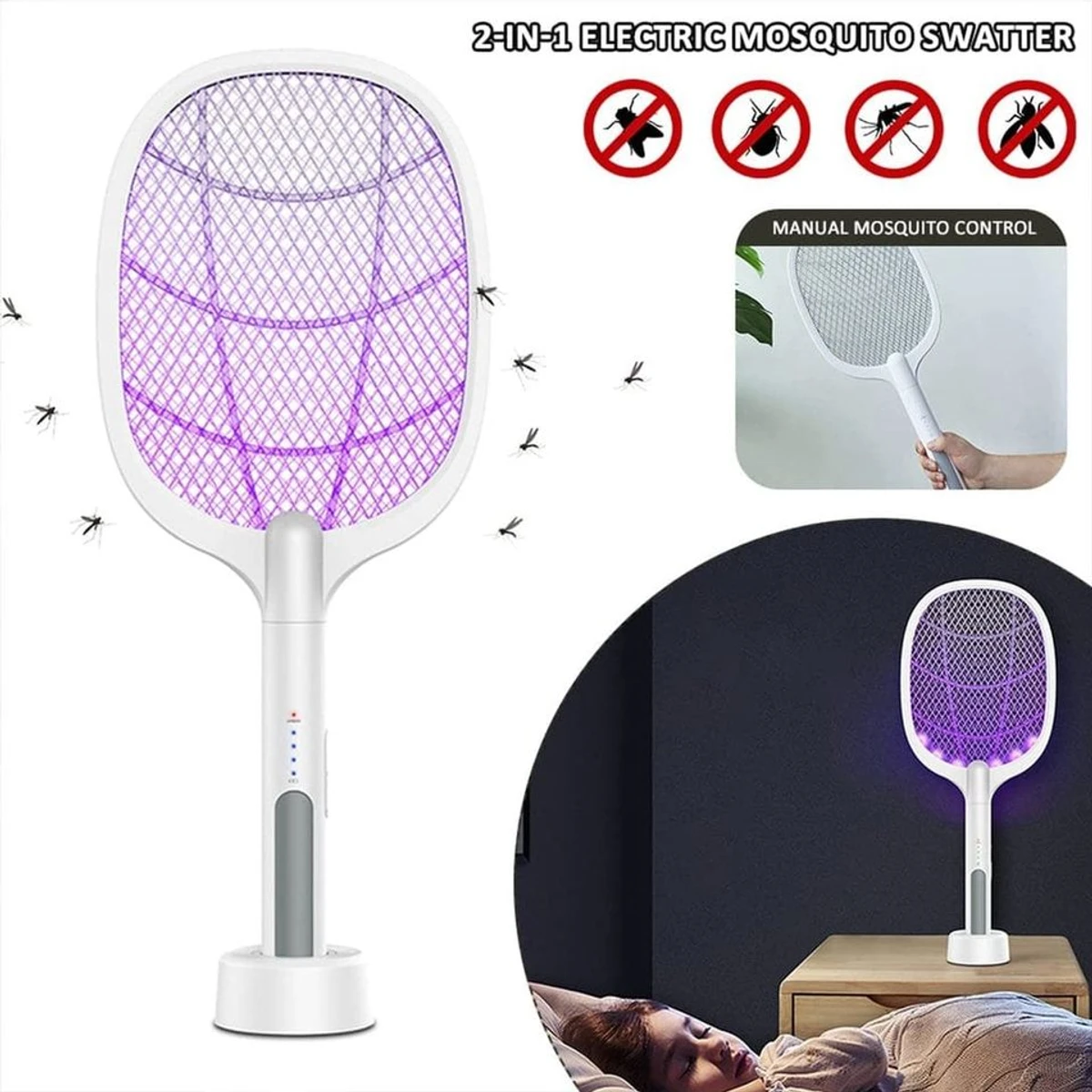 Electric Mosquito Killer Swatter USB Rechargeable - Image 6