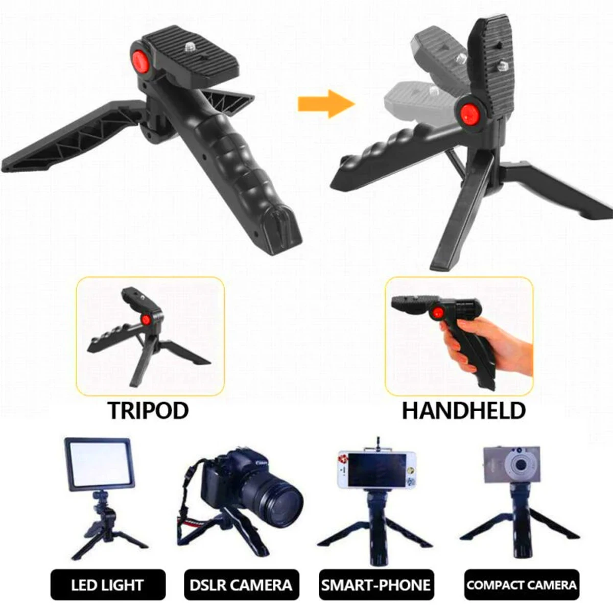 VIDEO KITS  WITH MICROPHONE LED FILL LIGHT MINI TRIPOD - Image 5