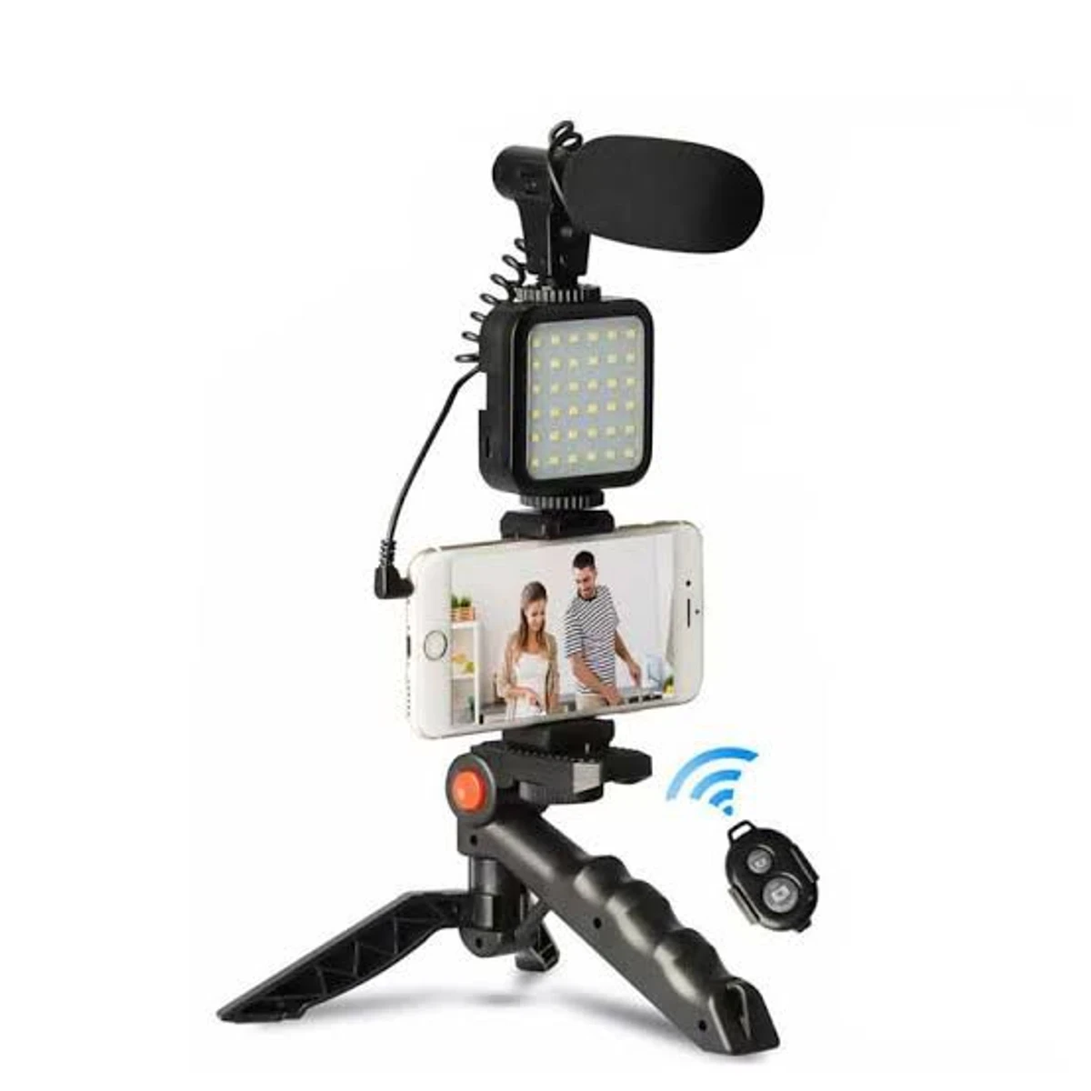 VIDEO KITS  WITH MICROPHONE LED FILL LIGHT MINI TRIPOD - Image 6