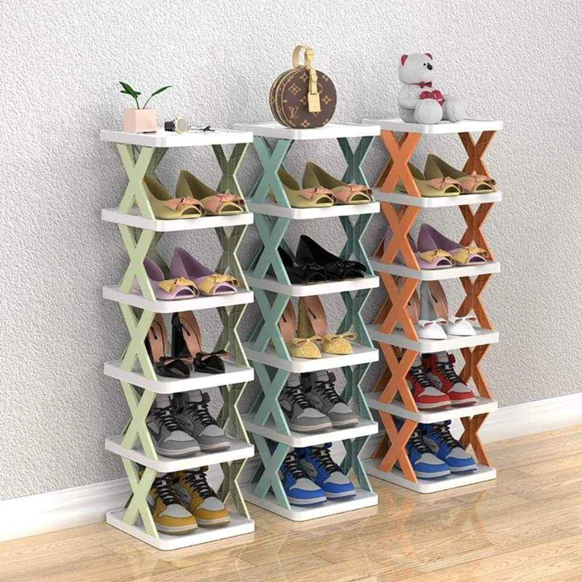 5 Layer Shoe Rack X Design - Image 8