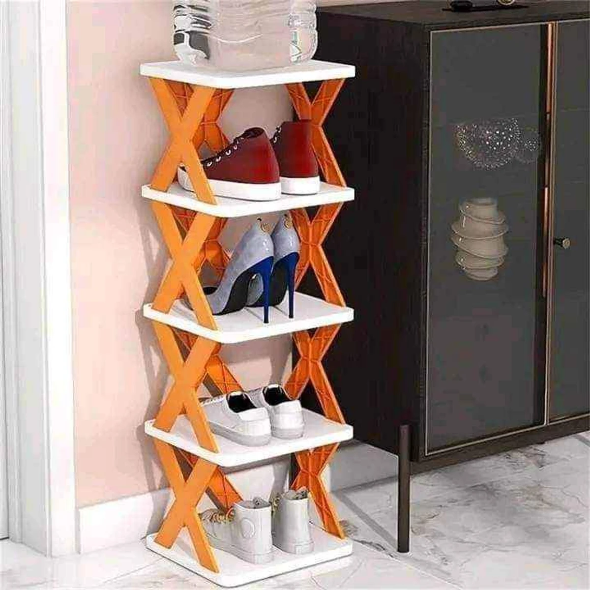 5 Layer Shoe Rack X Design - Image 4