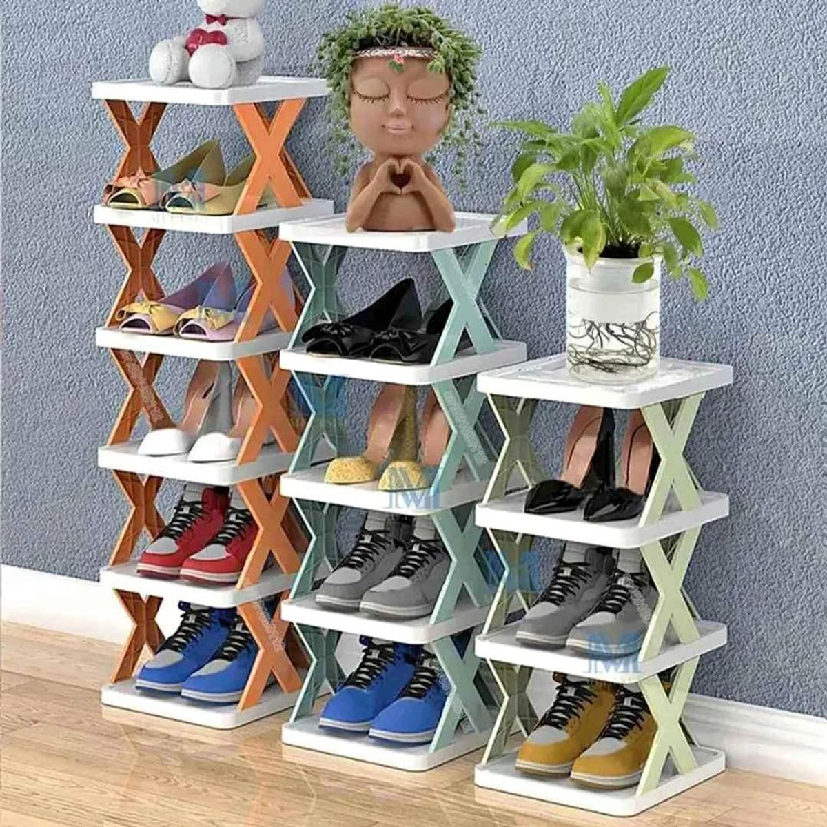 5 Layer Shoe Rack X Design