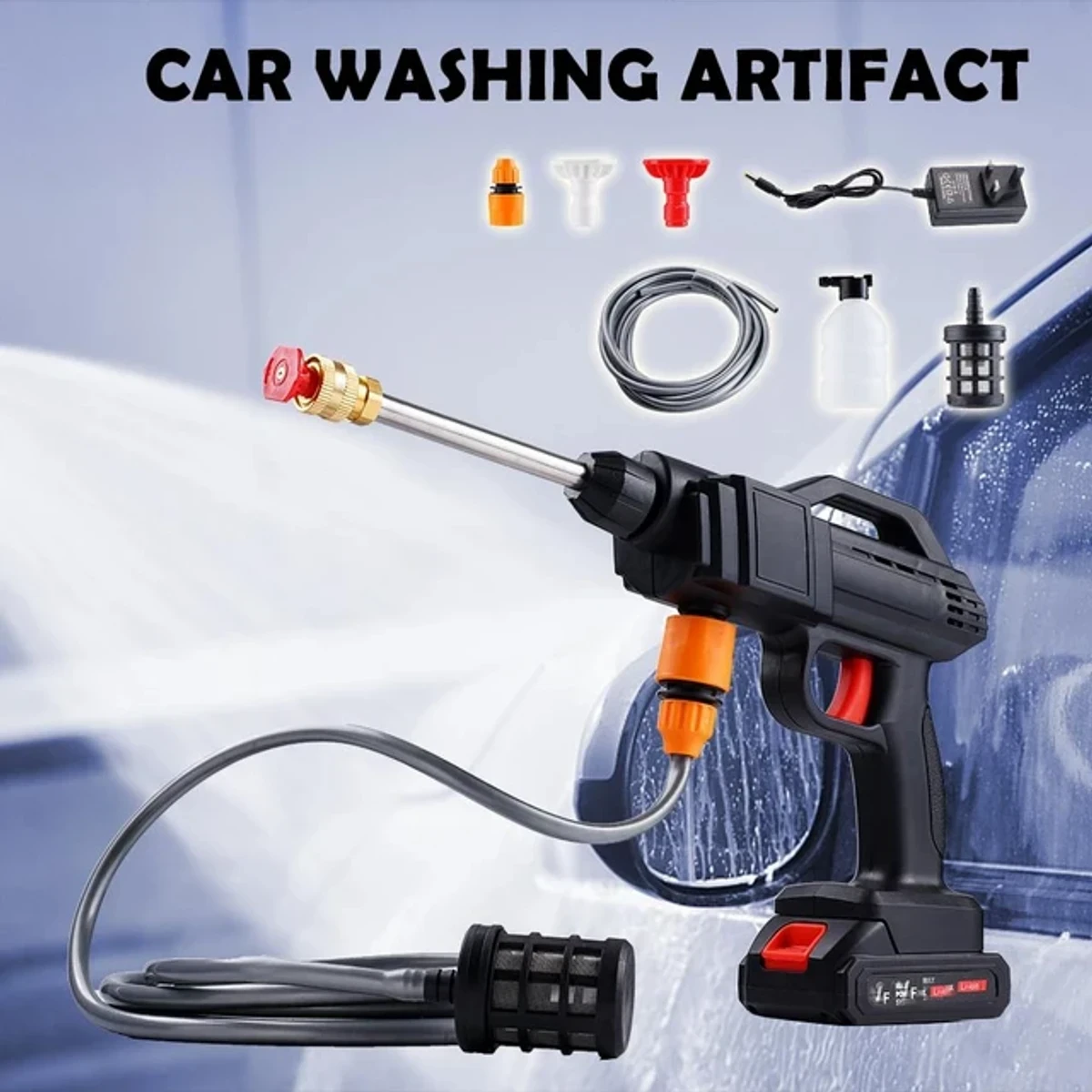 High Pressure Car Washer Gun ( Rechargeable ) - Image 4