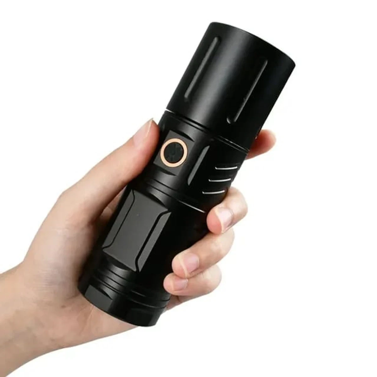 LED TORCH LIGHT, WATERPROOF STRONG LED FLASHLIGHT WITH POWER BANK - Image 6