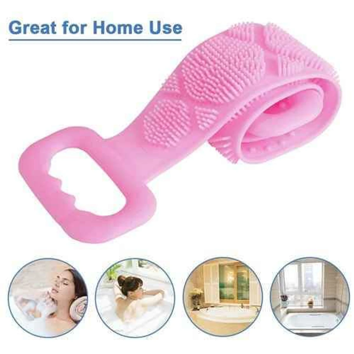 Silicon Body Scrubber Shower Brush Belt - Image 3