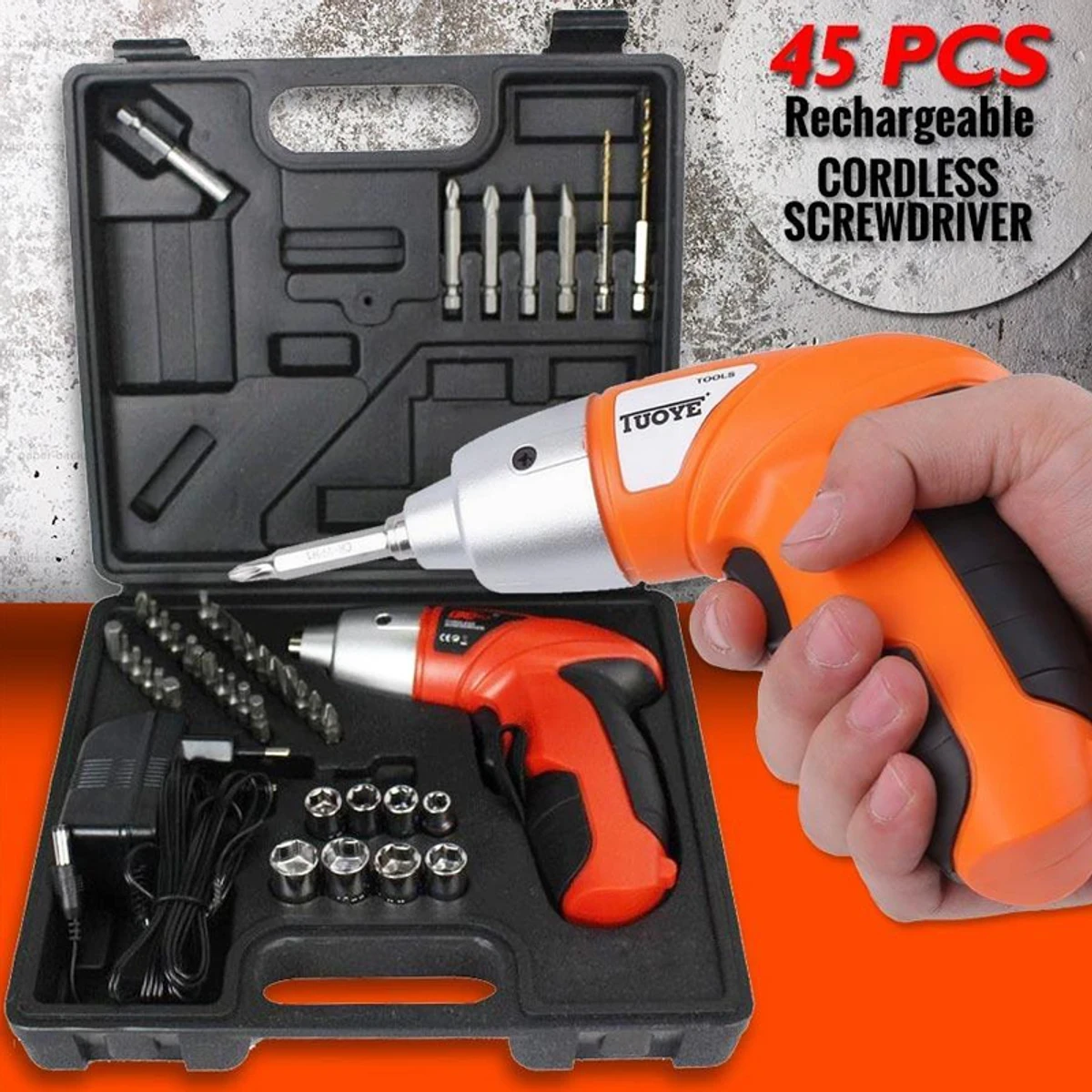 Cordless Screwdriver ( 45pcs )