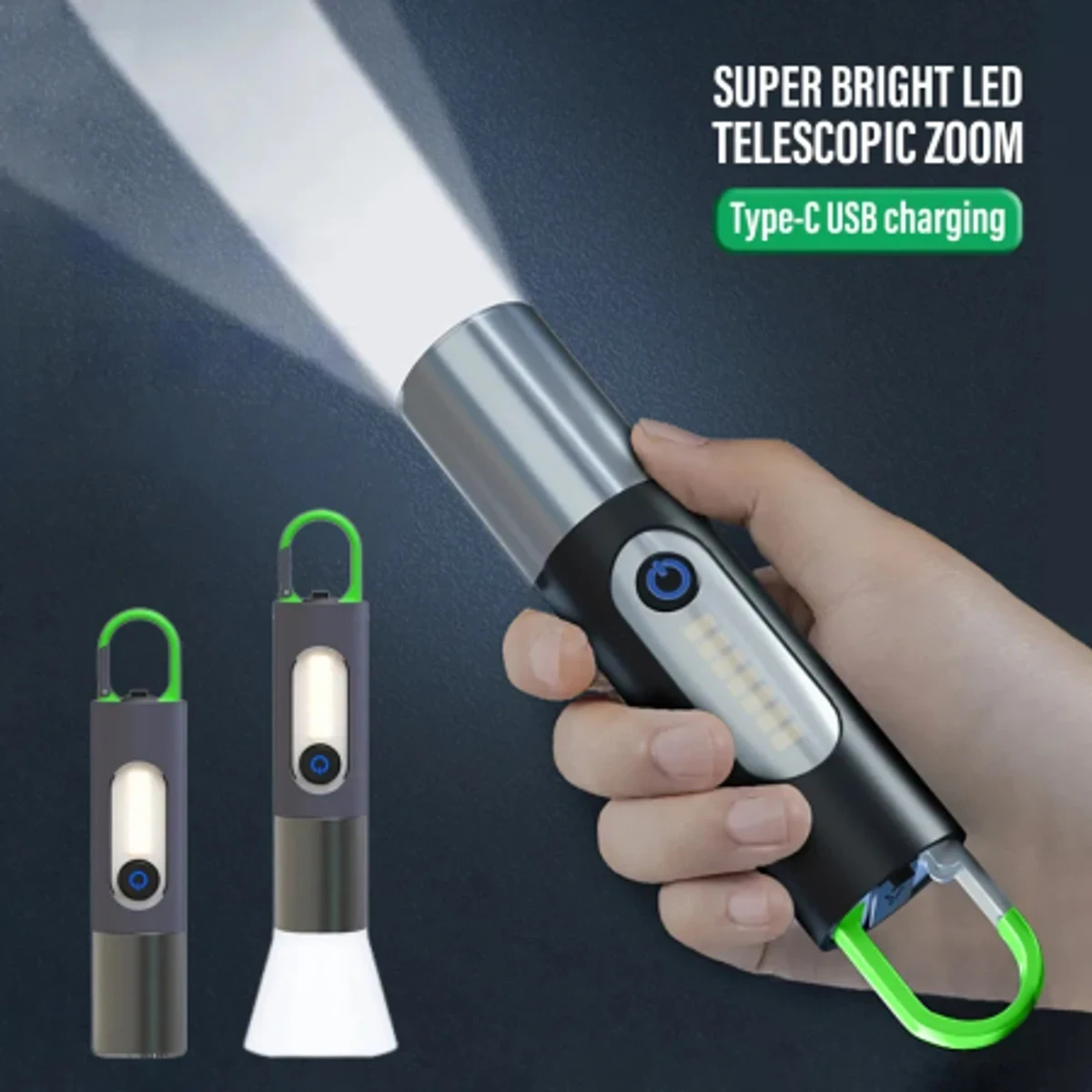 Rechargeable Multifunctional LED Flashlight