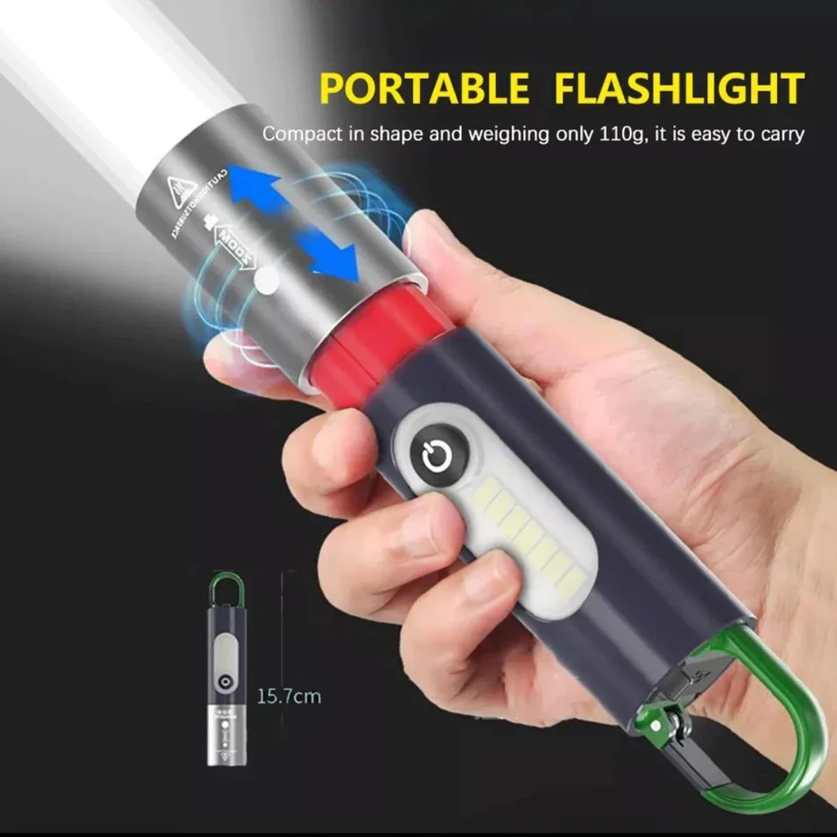 Rechargeable Multifunctional LED Flashlight - Image 4