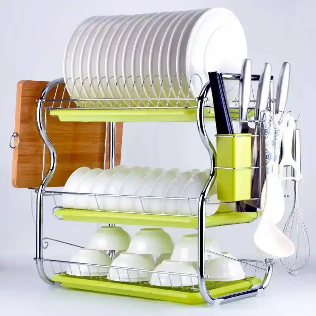 ৩ - লেয়ার স্টেইনলেস স্টিল ( Dish Rack ) - Image 3