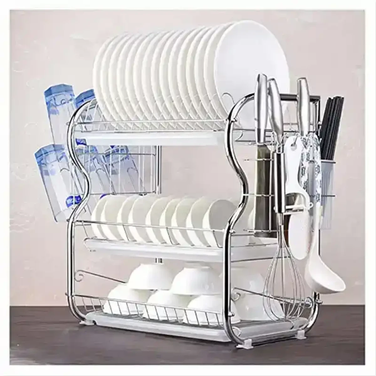 ৩ - লেয়ার স্টেইনলেস স্টিল ( Dish Rack )