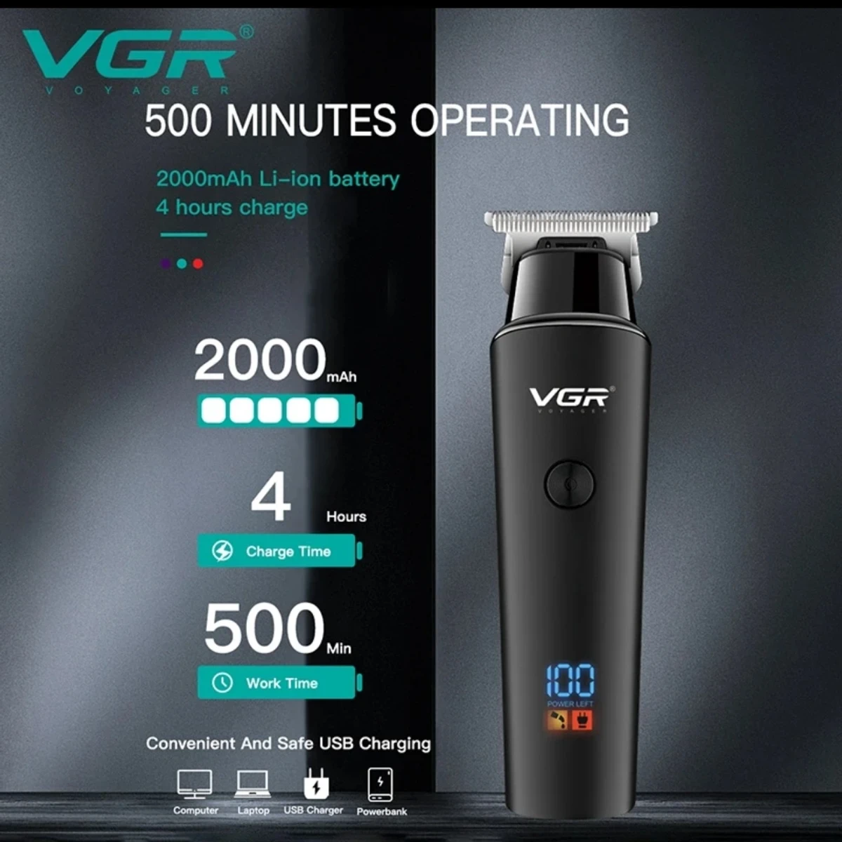 Rechargeable Hair Trimmer ( VGR V937 )