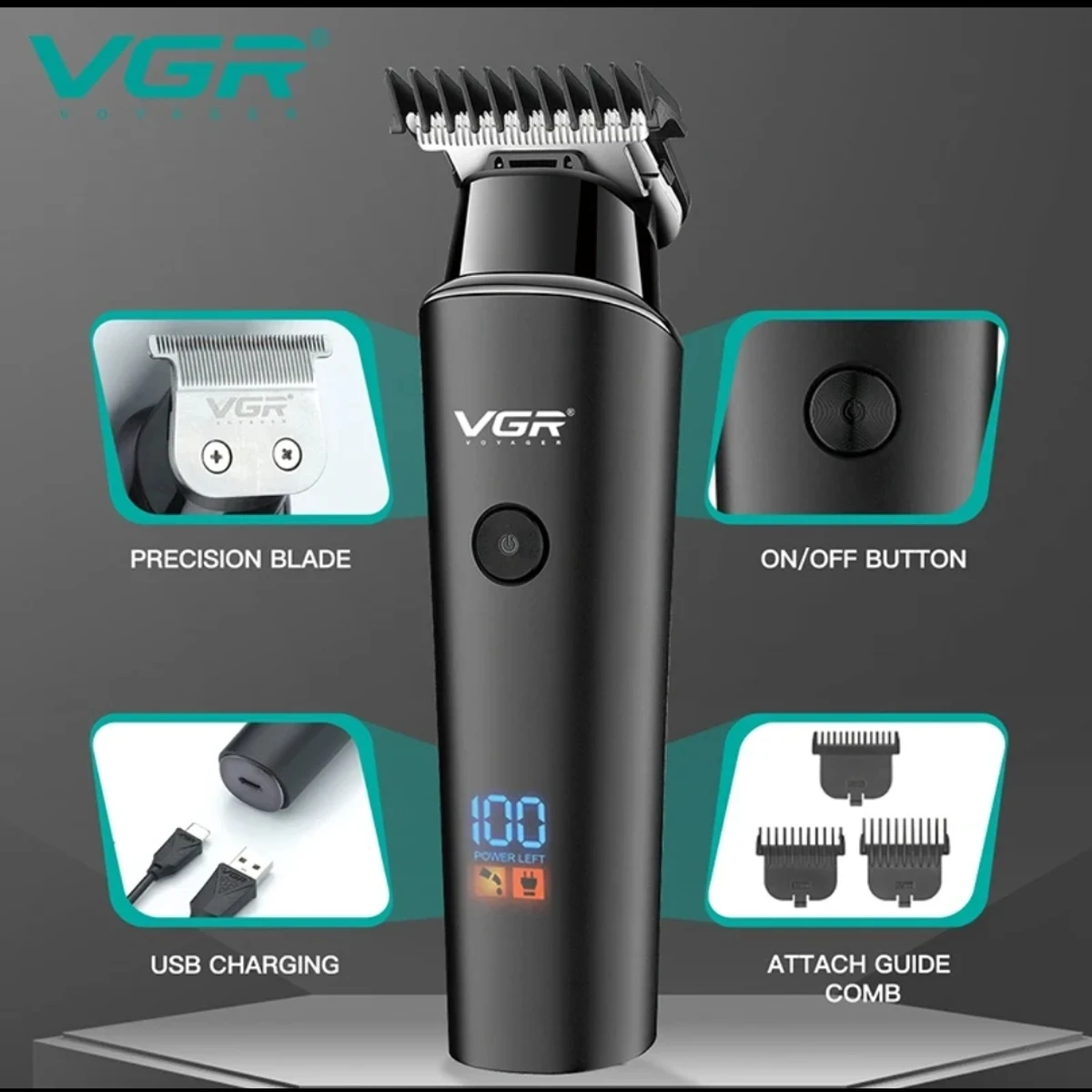 Rechargeable Hair Trimmer ( VGR V937 )